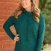 STACCATO Emerald Textured Cowl Neck Top With Side Slit -Staccato Shop 3D4A8274 3b3a6484 371b 4094 9cea a7236c3939a9