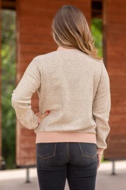 Beige Rib Knit Trim Bomber Jacket 9 Beige Rib Knit Trim Bomber Jacket -Staccato Shop 3D4A8309 4a14ef76 e16c 49b6 9748 c2f3a15239de