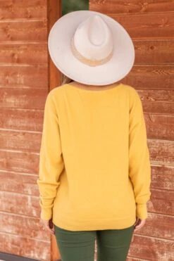 STACCATO Mustard Dolman Sleeve Soft Waffle Knit Top -Staccato Shop 3D4A8510 47fcb32b 876e 42f2 84a3 eda8bcccbffe