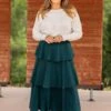 Emerald Elastic Waist Tiered Skirt 2 Emerald Elastic Waist Tiered Skirt -Staccato Shop 3D4A8657 df3bdb29 c586 4679 8d9d 89deecfc0f78
