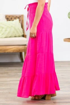 Hot Pink Smocked Waist Tiered Maxi Skirt -Staccato Shop 3D4A8761 c9d5d6f5 ecb2 4641 8f02 b026871ef580