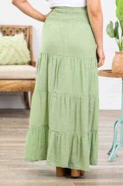 Sage Smocked Waist Tiered Maxi Skirt -Staccato Shop 3D4A8768 6d6832f8 6090 486e 9f62 c3b93980a7cd
