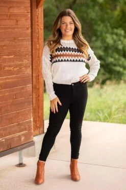 Black Skinny Fit High Rise Pants