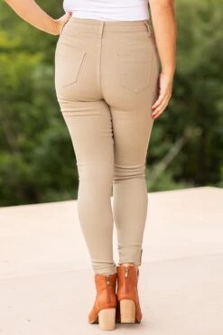 Khaki Skinny Fit High Rise Pants -Staccato Shop 3D4A8825 49a9822a f2fb 482a a0df 63b03109db5c