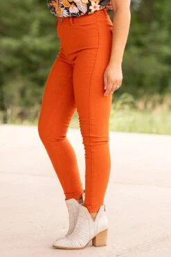 Burnt Orange Skinny Fit High Rise Pants 8 Burnt Orange Skinny Fit High Rise Pants -Staccato Shop 3D4A8982 c6062071 36ea 45f3 bdcd 12af8aa50c91