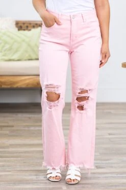 Risen Blush Washed Straight Leg Jeans -Staccato Shop 3D4A9099 edd2ec25 6391 4f02 95b7 65d1f699b291