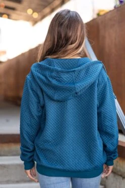 STACCATO Teal Quilted Full Zip Hooded Jacket -Staccato Shop 3D4A9286 731365d0 3bf4 4213 94f2 3ecc2be528a9