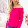 Hot Pink Rib Knit Off The Shoulder Top -Staccato Shop 3D4A9324 72b9aa0d d2f3 4a4a bf7b 5fc921b63324