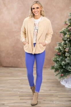 Tan Sherpa Full Zip Jacket -Staccato Shop 3D4A9405 2e6db852 ea93 43fd 86c2 2a4eaa19bdf3