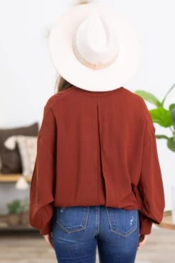 Rust Adjustable Drawstring Waist Jacket -Staccato Shop 3D4A9533 db187ef0 9dd9 4d1f a92b 1d25e36cd549