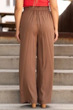 Brown Elastic Waist Wide Leg Pants -Staccato Shop 3D4A9602 bb5cb7b8 aa4e 4a01 9425 0f8a2452a383