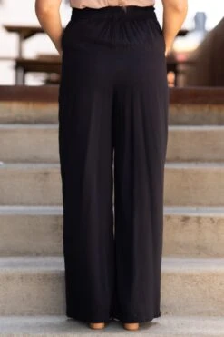 Black Elastic Waist Wide Leg Pants -Staccato Shop 3D4A9631 91dffcdd c8b9 4416 b4be a697c1d078ca