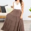 Mocha Tiered Pull On Maxi Skirt 1 Mocha Tiered Pull On Maxi Skirt -Staccato Shop 3D4A9970 3c745991 bba1 4d87 8b16 d1d1198923b5