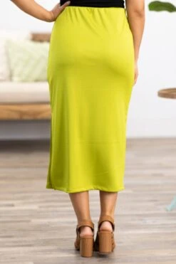 Lime Green Rib Knit Midi Skirt With Slit -Staccato Shop 3D4A9971 6a9ed6de dce5 4bd5 9c9c 2e951d77c1ed