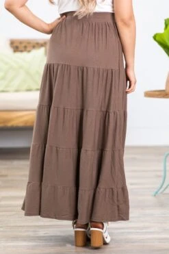 Mocha Tiered Pull On Maxi Skirt -Staccato Shop 3D4A9976 5bd01c51 ebf5 4d49 9987 c26d5e4054ed
