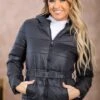 Black Belted Puffer Jacket -Staccato Shop BlackBeltedPufferJacket2