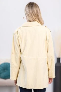 Yellow Roll Sleeve Anorak Jacket -Staccato Shop YellowRollSleeveAnorakJacket2